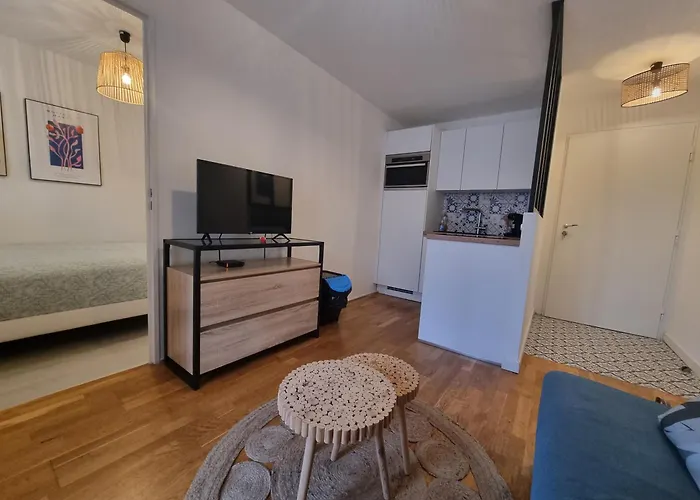 Front De Mer, Wifi, Tres Joli Et Moderne Appt 1 Chambre, 4 Couchages, Palm Апартаменты Ле Баркарес